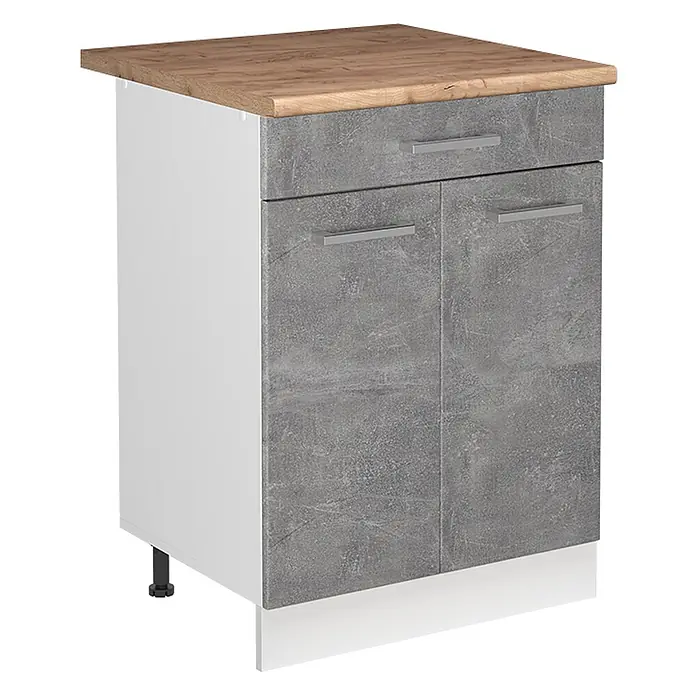 Spülenunterschrank R-Line 60 cm Beton Art.-Nr. 72993 - 
