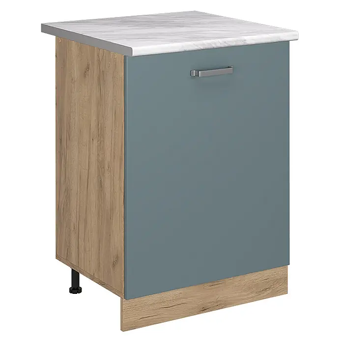 Küchenunterschrank R-Line 60 cm Blau-Grau Art.-Nr. 72197 - 