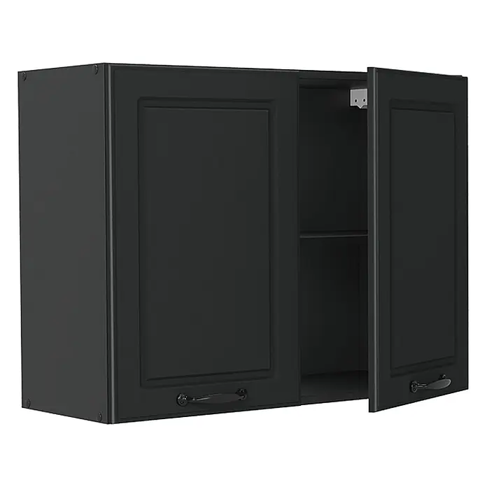Küchenglasschrank R-Line 80 cm Anthrazit Landhaus Art.-Nr. 71465 - 
