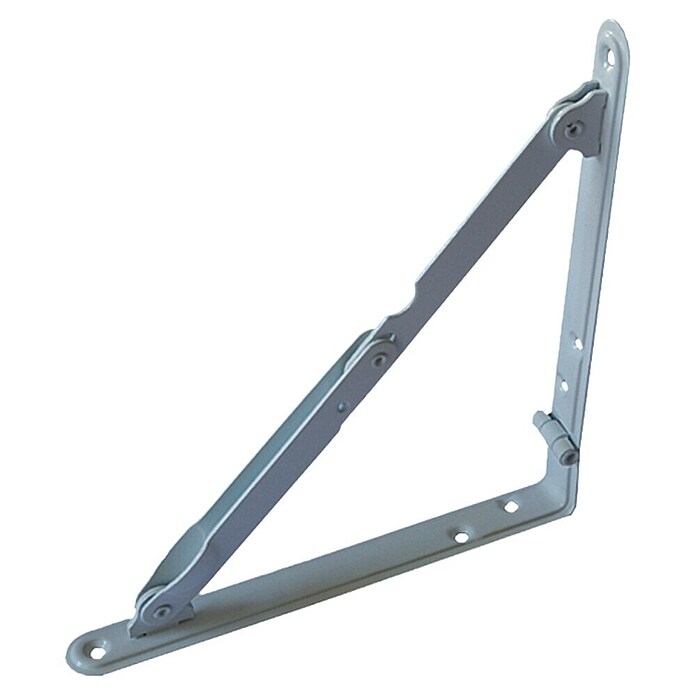Stabilit Inklapbare plankdrager (200 x 200 x 24 mm, Belastbaarheid: 50 kg, Wit)