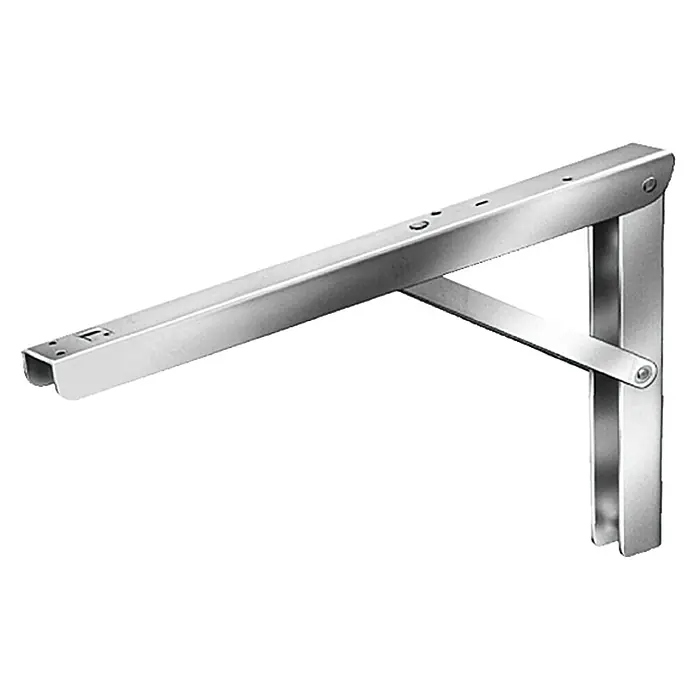 Stabilit Escuadra de pared - L x An x Al: 300 x 200 x 30 mm, Acero - Soporte metálico plegable para estantes, ideal para soluciones que ahorran espacio e instalación flexible. Diseño robusto para un soporte fiable.