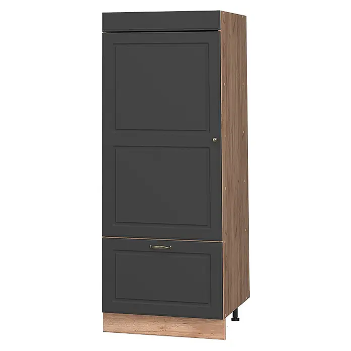 Vorratsschrank Fame-Line 60 cm Anthrazit-Gold Landhaus Art.-Nr. 62659 - 