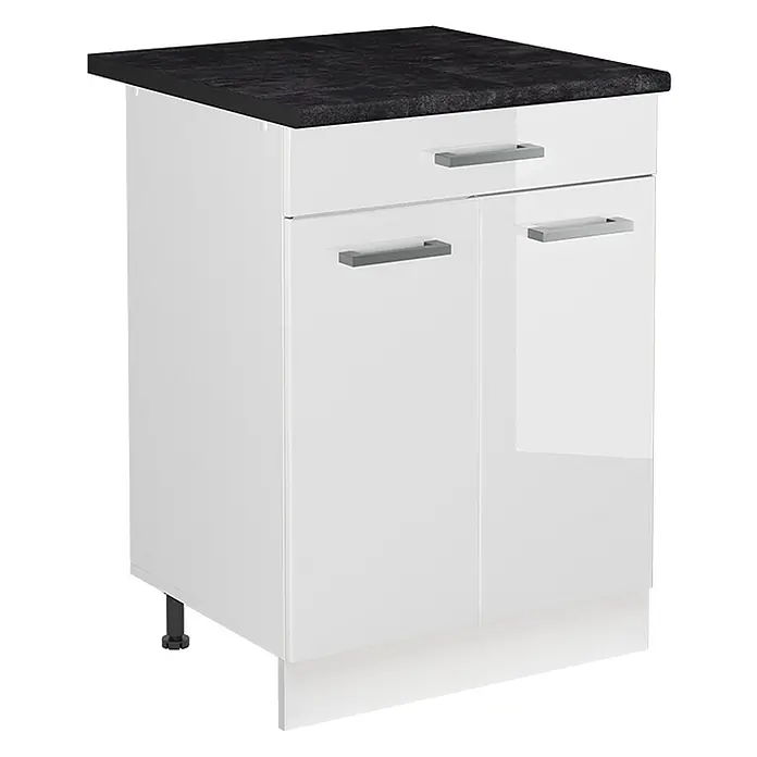 Spülenunterschrank R-Line 60 cm Weiß Hochglanz Art.-Nr. 73032 - 
