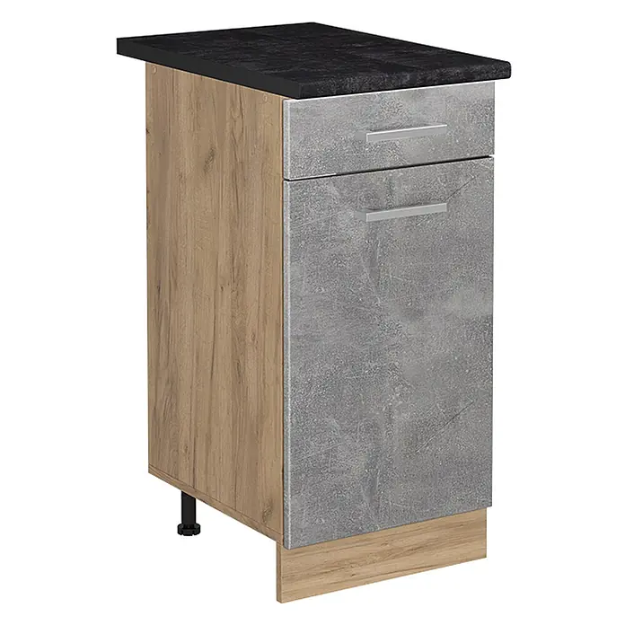 Küchenunterschrank R-Line 40 cm Beton Art.-Nr. 61148 - 