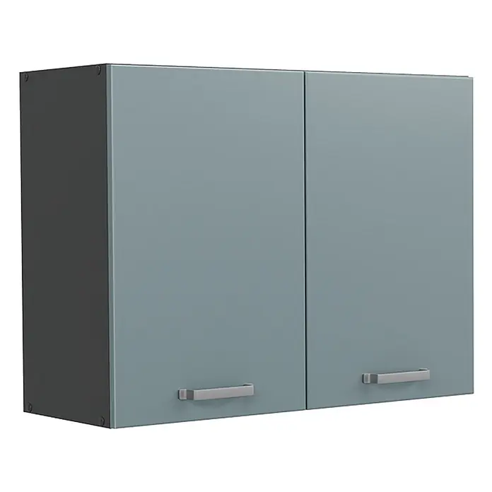 Küchenglasschrank R-Line 80 cm Blau-Grau Art.-Nr. 71469 - 