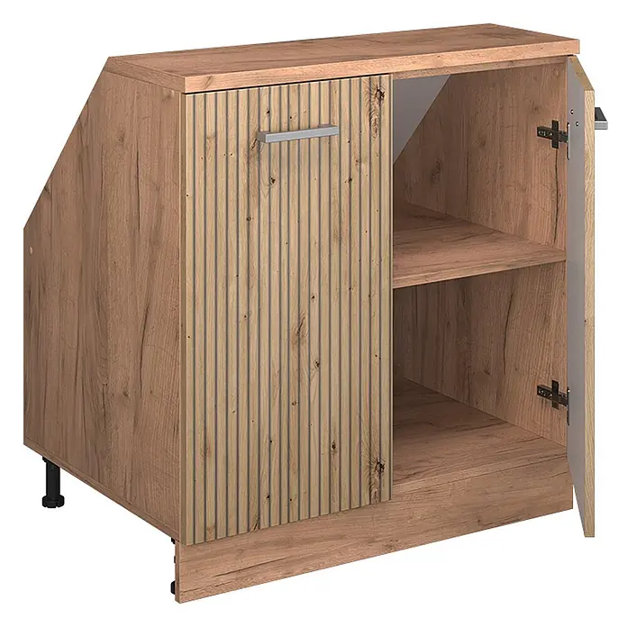 Küchenschrank für Dachschrägen R-Line 80 cm Artisan-Eiche Art.-Nr. 60506 - 