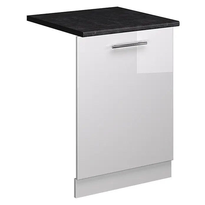Geschirrspülblende Fame-Line 60 cm Weiß Hochglanz Art.-Nr. 54824 - 