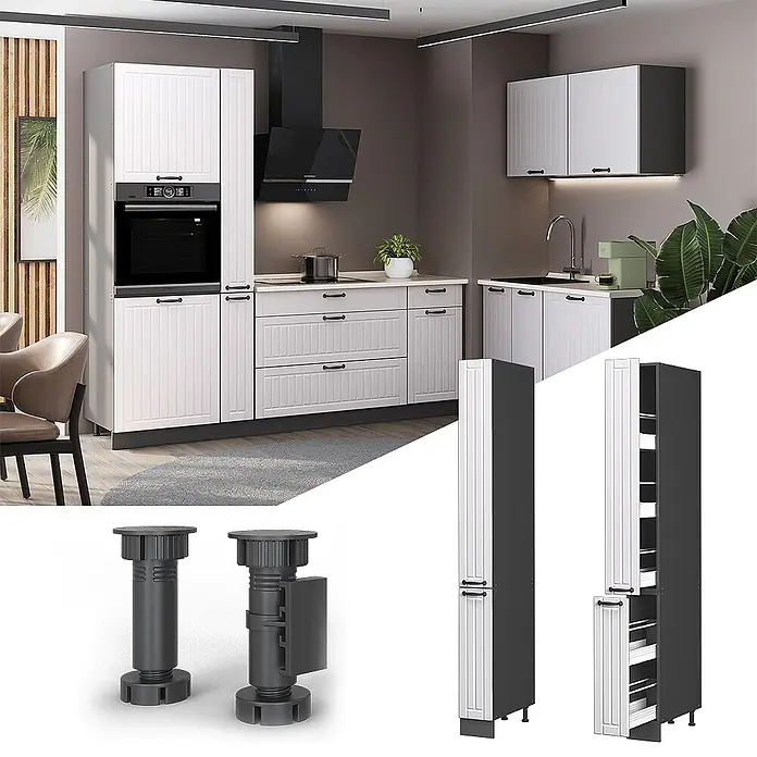 Apothekerschrank Fame-Line 20 cm Weiß Landhaus Art.-Nr. 61657 - 