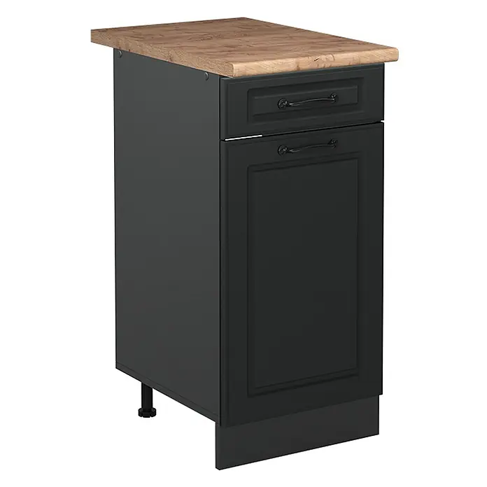 Küchenunterschrank R-Line 40 cm Anthrazit Landhaus Art.-Nr. 61019 - 