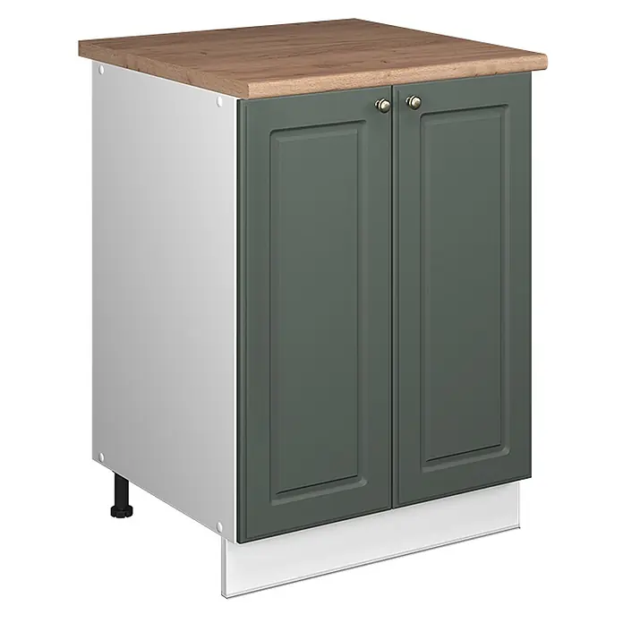 Spülenunterschrank Fame-Line 60 cm Grün-Gold Landhaus Art.-Nr. 65095 - 