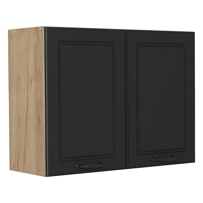 Küchenglasschrank R-Line 80 cm Anthrazit Landhaus Art.-Nr. 71479 - 