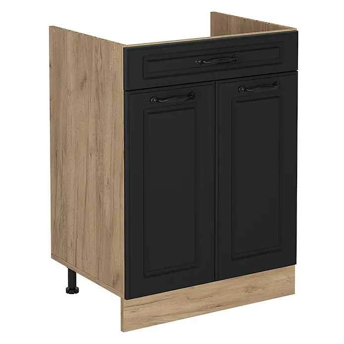Küchenunterschrank R-Line 60 cm Anthrazit Landhaus Art.-Nr. 61184 - 