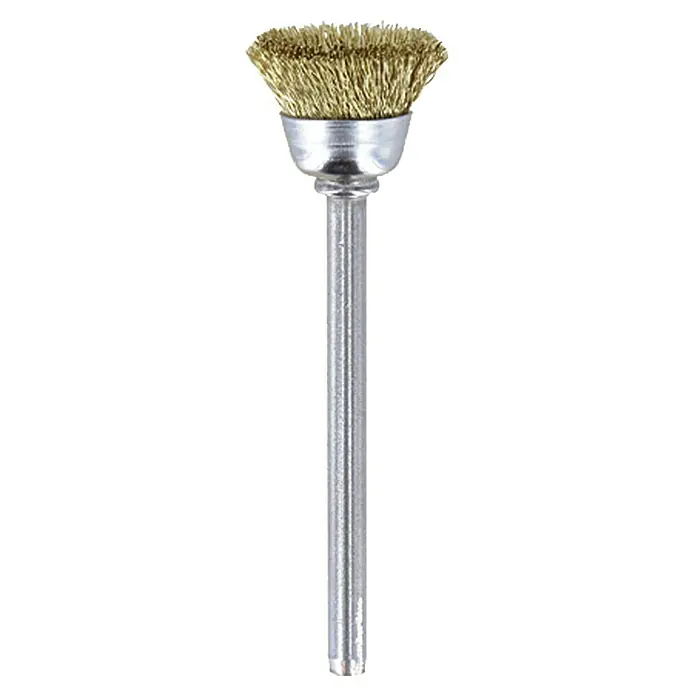 Dremel Messingbürste Mod. 536Kopfform: Topf, Arbeitsdurchmesser: 13 mm, 2 Stk. Front View