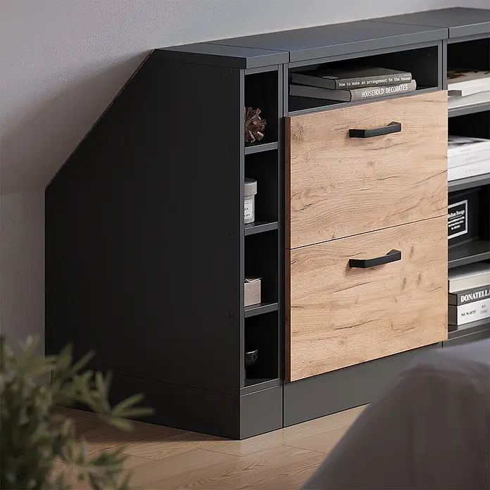 Küchenschrank für Dachschrägen R-Line 15 cm Anthrazit Art.-Nr. 60170 - 