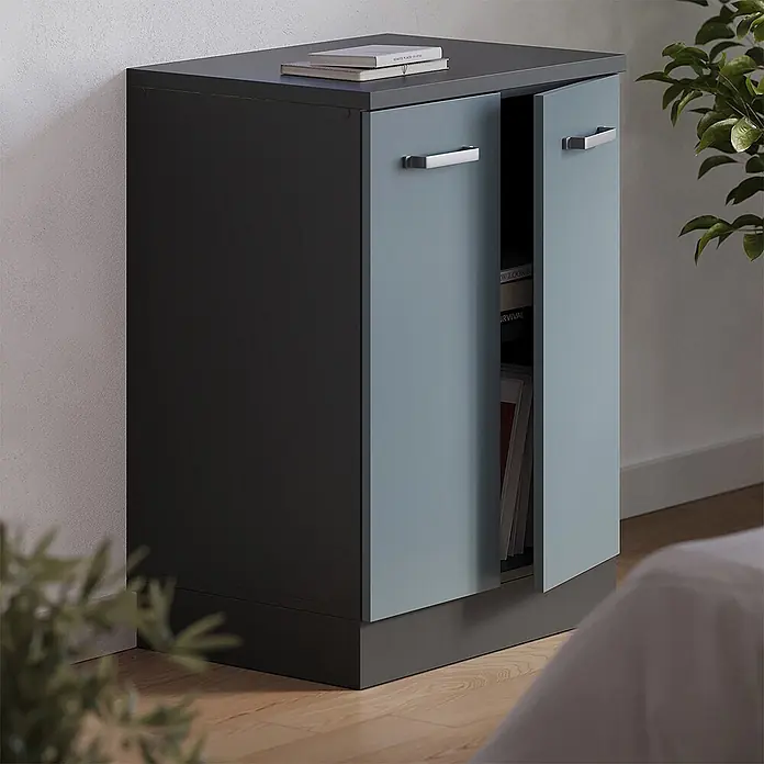 Küchenschrank für Dachschrägen R-Line 60 cm Blau-Grau Art.-Nr. 61748 - 