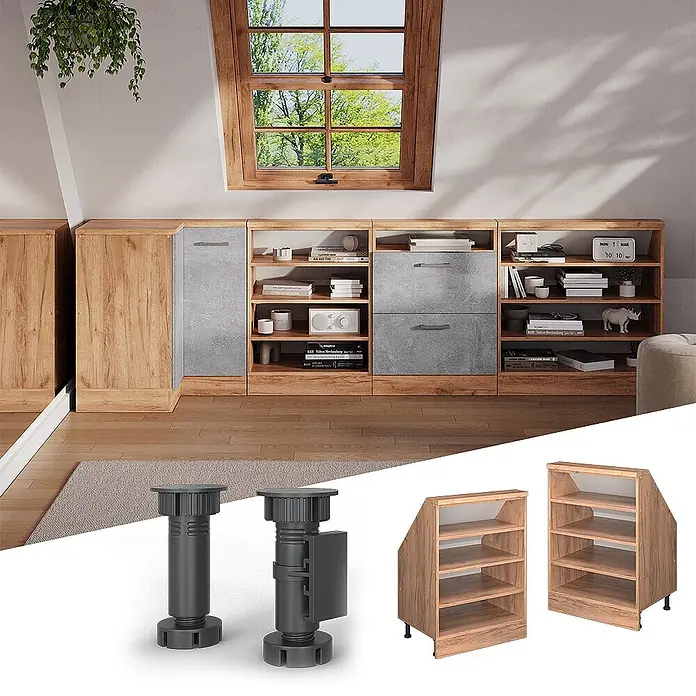 Küchenschrank für Dachschrägen R-Line 60 cm Goldkraft Eiche Art.-Nr. 60684 - 
