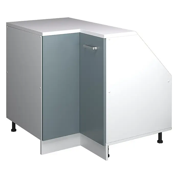 Küchenschrank für Dachschrägen R-Line 75.6 cm Blau-Grau Art.-Nr. 60550 - 