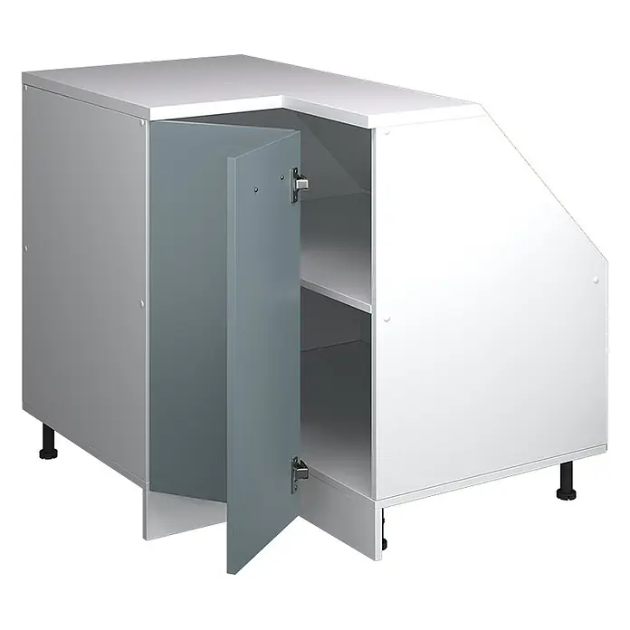 Küchenschrank für Dachschrägen R-Line 75.6 cm Blau-Grau Art.-Nr. 60550 - 