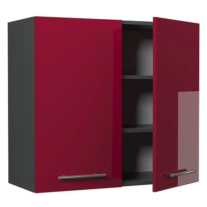 Hängeschrank Fame-Line 80 cm Bordeaux Hochglanz Art.-Nr. 62807 - 