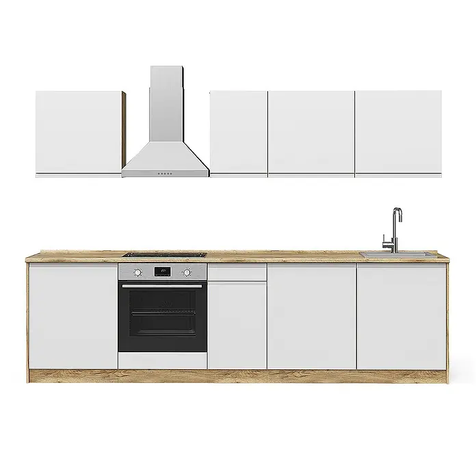 Küchenzeile R-Line 280 cm Weiß Art.-Nr. 70587 - 