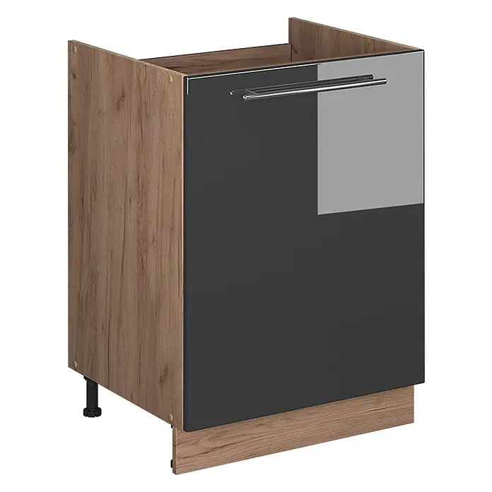 Spülenunterschrank Fame-Line 60 cm Anthrazit Hochglanz Art.-Nr. 63375 - 
