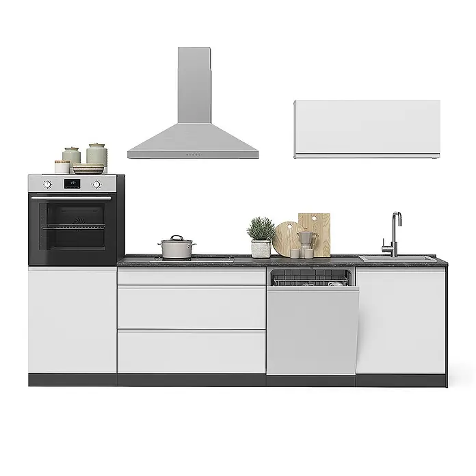 Küchenzeile R-Line 280 cm Weiß Art.-Nr. 70607 - 