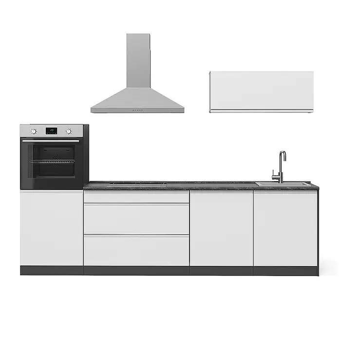 Küchenzeile R-Line 280 cm Weiß Art.-Nr. 70607 - 