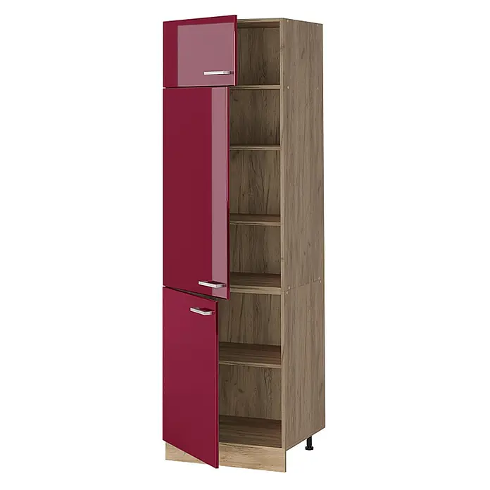 Vorratsschrank R-Line 60 cm Rot Hochglanz Art.-Nr. 63206 - 