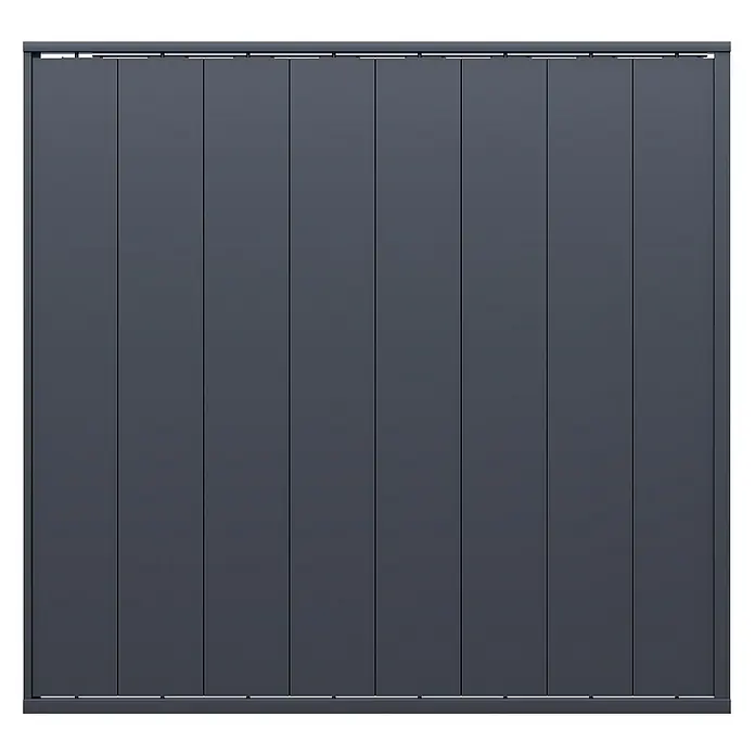 Weide Sichtschutzwand Kippbar Alu 2,65 m x 7,5 cm x H 236 cm Anthrazit - 