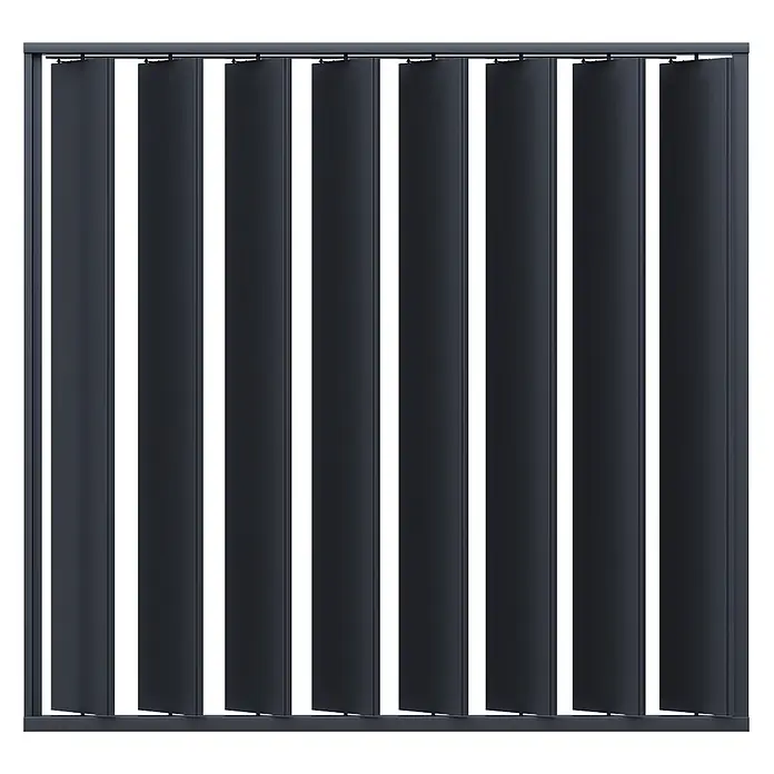 Weide Sichtschutzwand Kippbar Alu 2,65 m x 7,5 cm x H 236 cm Anthrazit - 