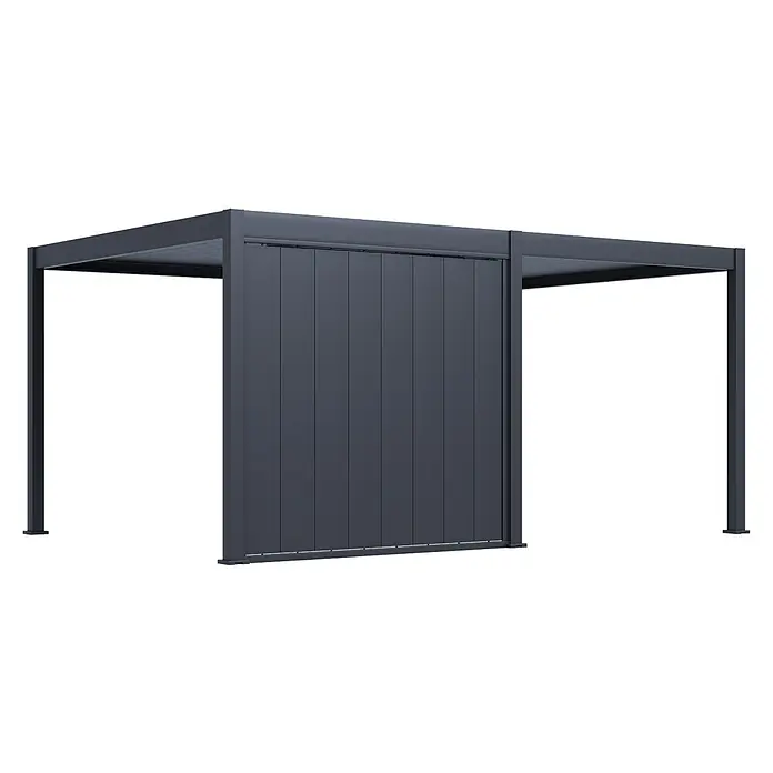 Weide Sichtschutzwand Kippbar Alu 2,65 m x 7,5 cm x H 236 cm Anthrazit - 