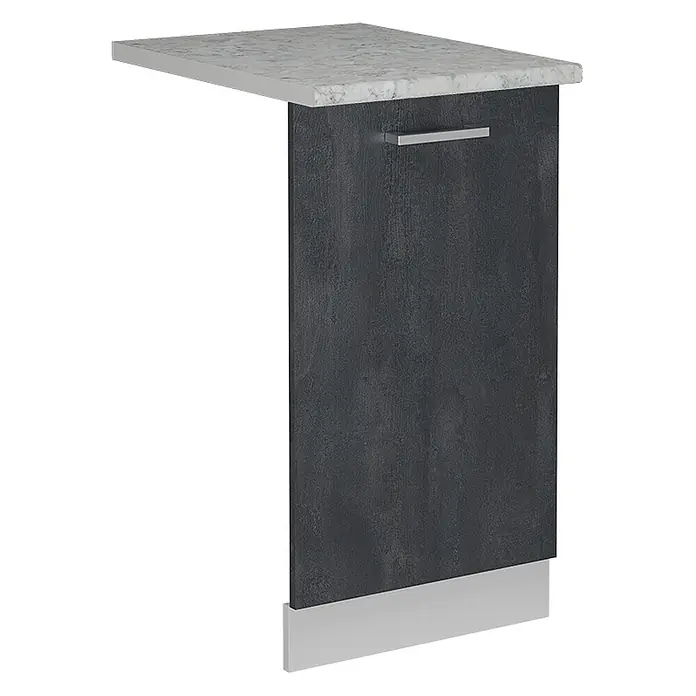 Geschirrspülblende R-Line 45 cm Schwarz Beton Art.-Nr. 55087 - 