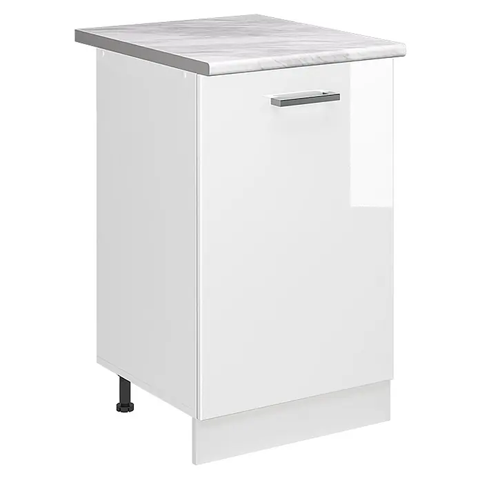 Küchenunterschrank R-Line 50 cm Weiß Hochglanz Art.-Nr. 70177 - 
