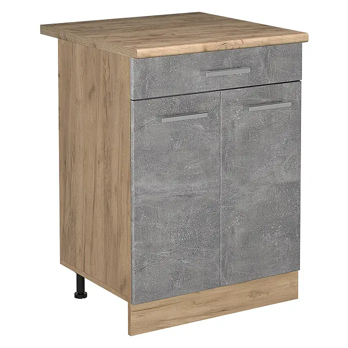 Küchenunterschrank R-Line 60 cm Beton Art.-Nr. 61199 - 