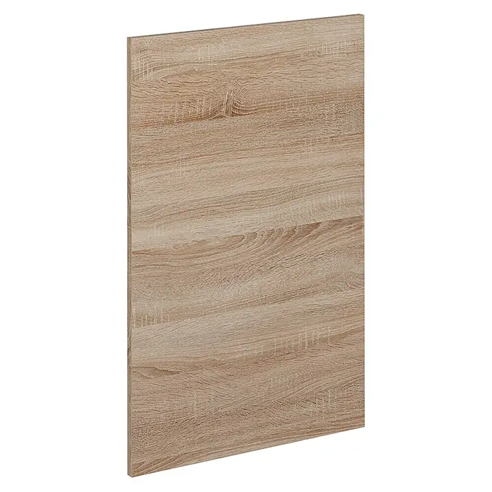 Küchenfront R-Line 39.6 cm Sonoma Art.-Nr. 37356 -  - Helle Holzmaserungsplatte für Möbel, mit detaillierter Textur.