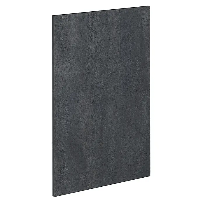 Küchenfront R-Line 39.6 cm Schwarz Beton Art.-Nr. 42836 -  - Anthrazitfarbene, texturierte Möbelplatte in Betonoptik.