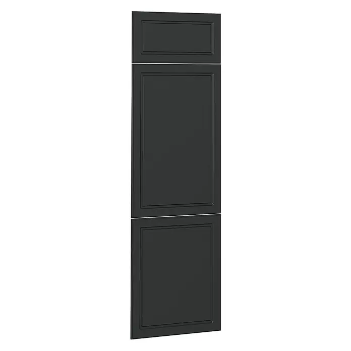 Küchenfront R-Line 59.6 cm Anthrazit Landhaus Art.-Nr. 37201 -  - Dunkelgraue Vertäfelung mit drei erhabenen Füllungen.