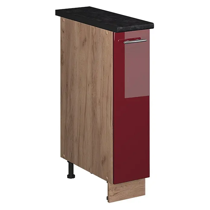 Apothekerschrank Fame-Line 20 cm Bordeaux Hochglanz Art.-Nr. 62132 - 