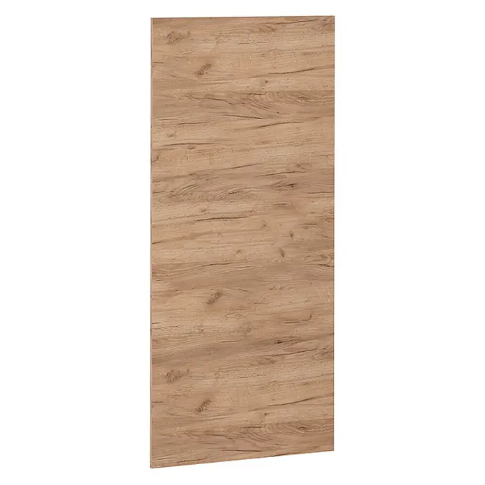 Küchenfront R-Line 59.6 cm Goldkraft Eiche Art.-Nr. 37421 -  - Rechteckige hellbraune Holzplatte mit natürlicher Maserung und Struktur, geeignet für Möbel oder Oberflächen.