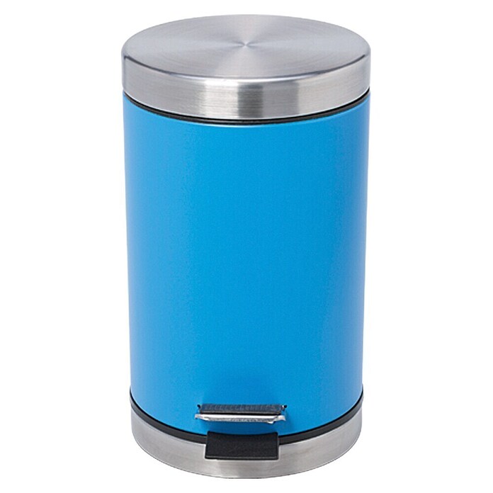 Venus Afvalbak met pedaal Kenzie (3 l, Blauw, Rond, Roestvrij staal)
