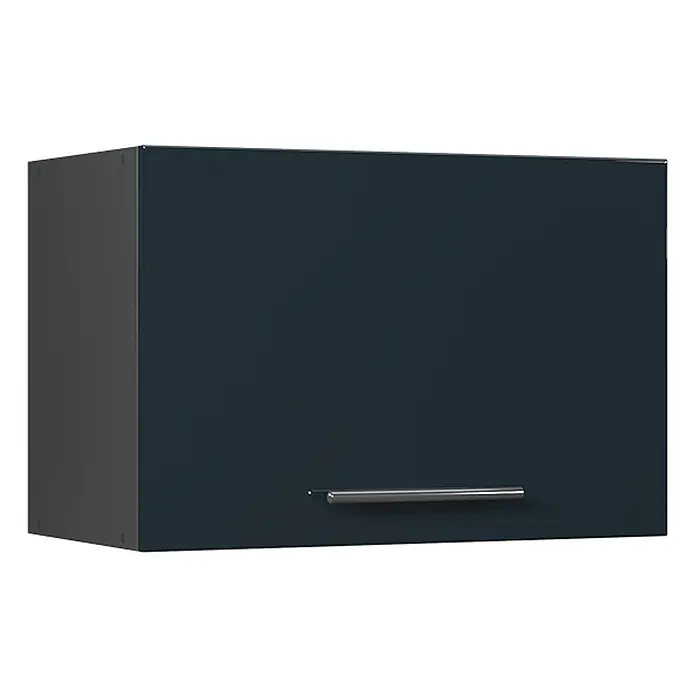 Hängeschrank Fame-Line 60 cm Dunkelblau Hochglanz Art.-Nr. 61546 -  - Dunkelblauer Hängeschrank mit silbernem Griff.
