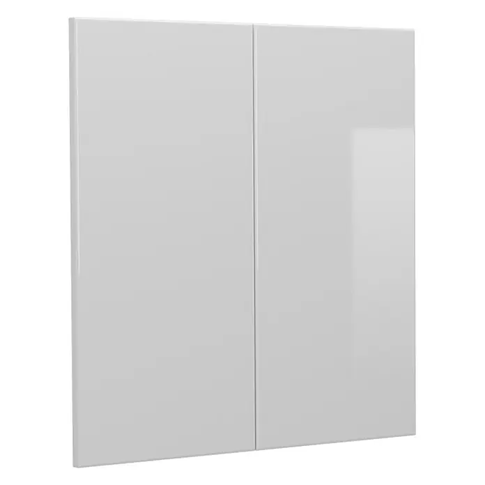 Küchenfront R-Line 59.2 cm Weiß Hochglanz Art.-Nr. 34632 -  - Weißer Hochglanz-Zweitürerschrank.