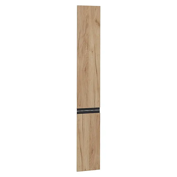 Küchenfront R-Line 29.6 cm Goldkraft Eiche Art.-Nr. 39501 -  - Helle Schranktür in Holzoptik mit dunklem Querstreifen.
