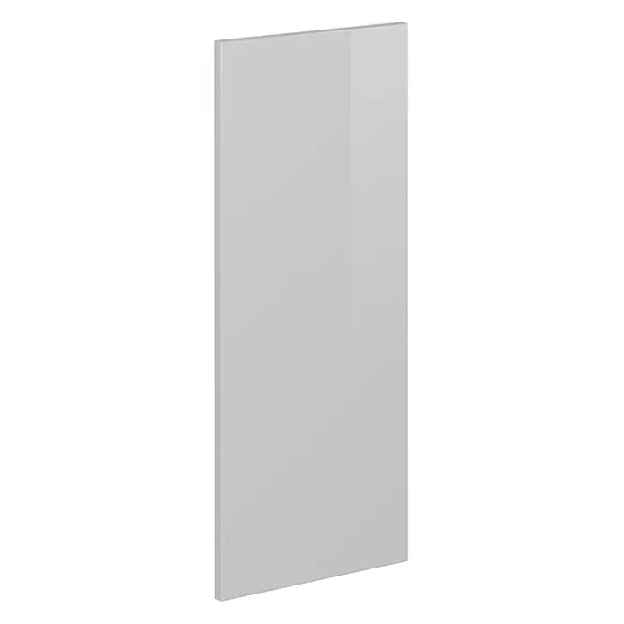 Küchenfront R-Line 29.6 cm Weiß Hochglanz Art.-Nr. 37455 -  - Glänzende hellgraue rechteckige Möbelplatte.