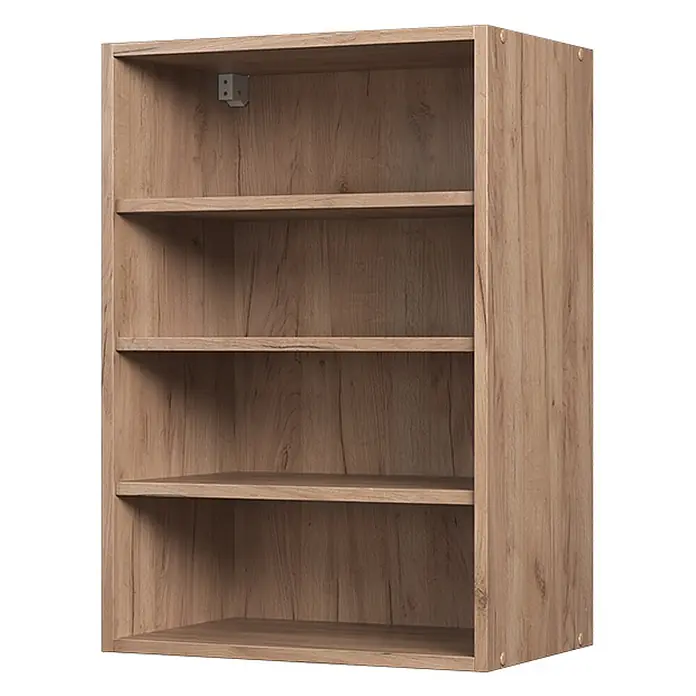 Hängeschrank Fame-Line 50 cm Goldkraft Eiche Art.-Nr. 62731 -  - Hellbraunes Regal in Holzoptik mit fünf Fächern, zur Wandmontage vorgesehen.