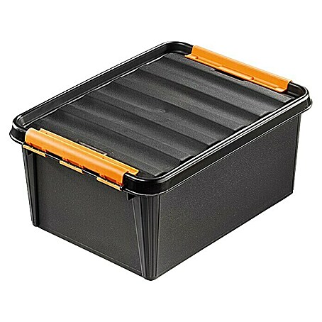 SmartStore Aufbewahrungsbox Pro (L x B x H: 50 x 39 x 26 cm, Kunststoff, Schwarz)