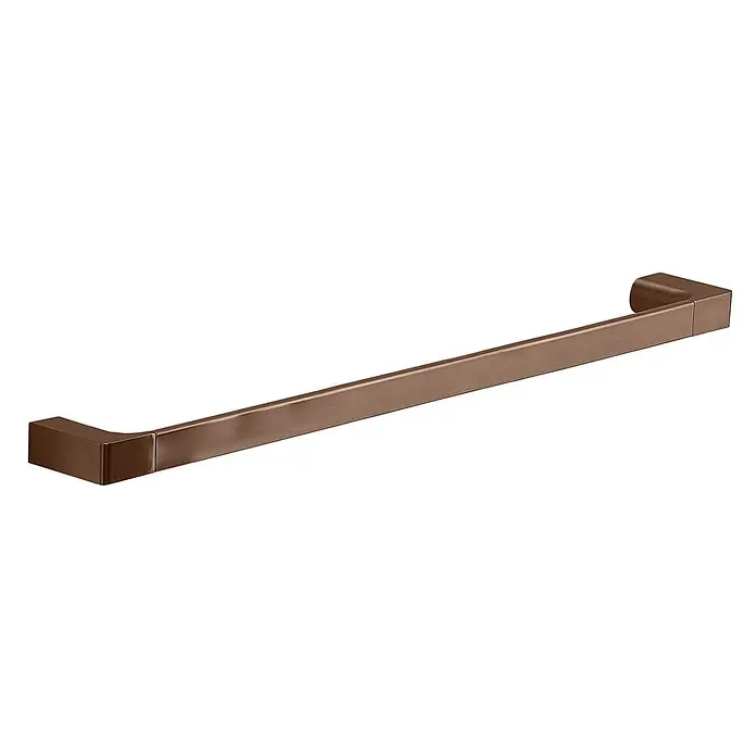 KV Handtuchhalter 60 cm Wandmontage roségold | Palazzo -  - Bronze-farbener rechteckiger Handtuchhalter.