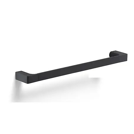 KV Moderner Badetuchhalter 45cm für Wandmontage in Schwarz | Palazzo