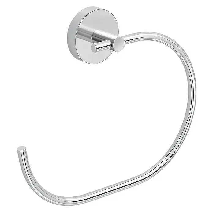 KV Eleganter runder Handtuchring | Sparta -  - Polierter Chrom-Handtuchring für das Badezimmer.