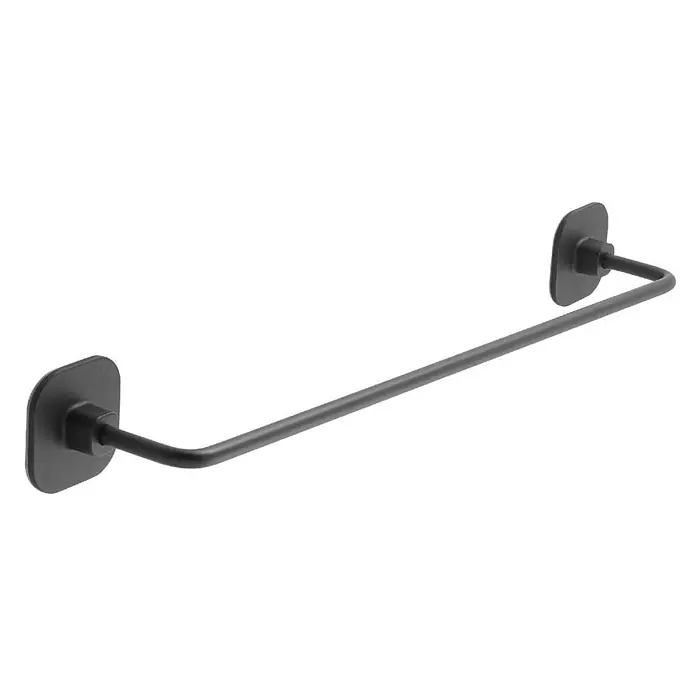 KV 45 cm breite Handtuchstange in mattschwarzer Farbe | Timo -  - Mattschwarzer Handtuchhalter aus Metall zum Aufhängen von Handtüchern.